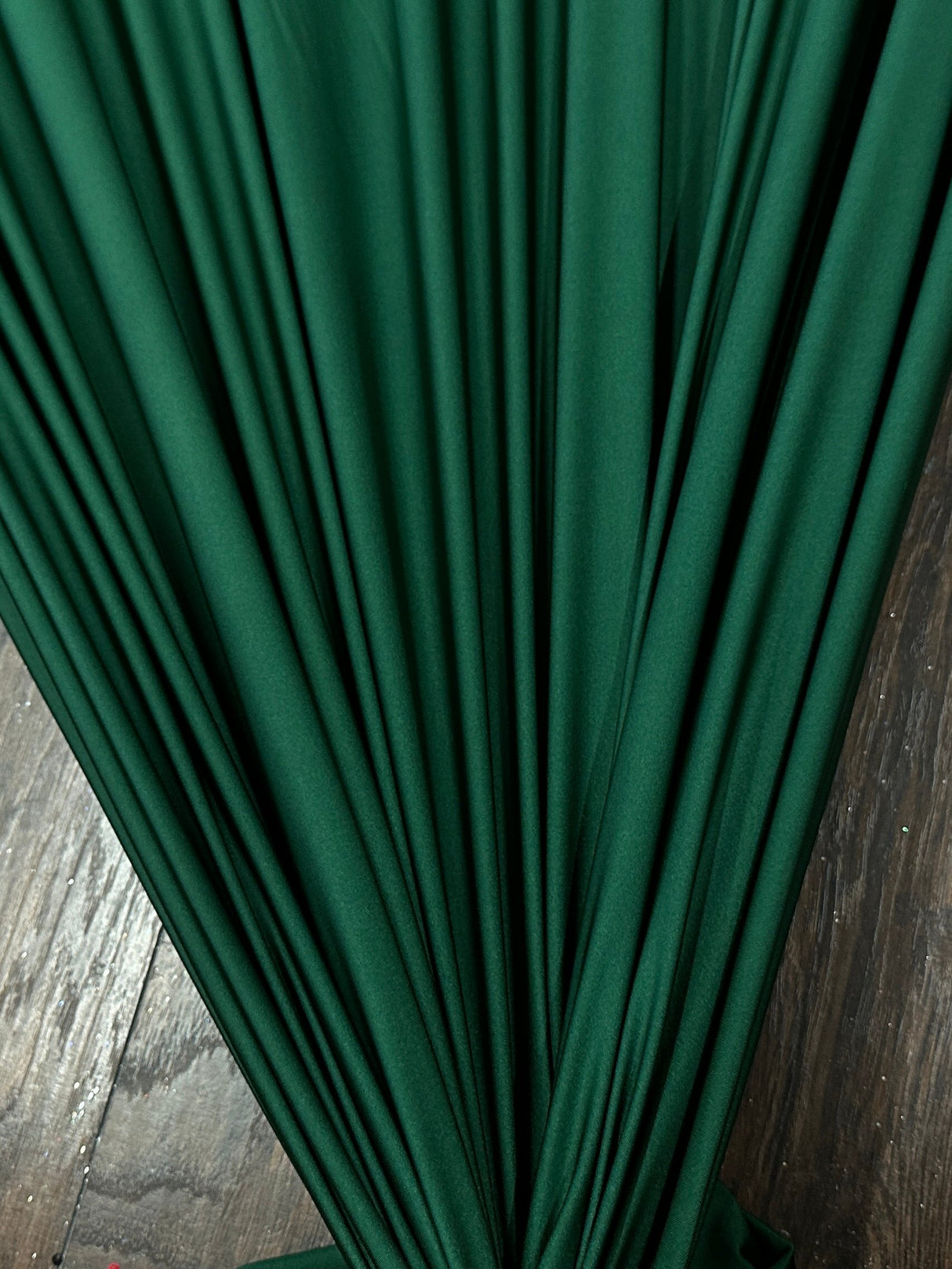 Shiny Yoga Spandex Hunter Green