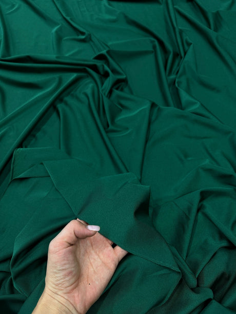 Shiny Yoga Spandex Hunter Green