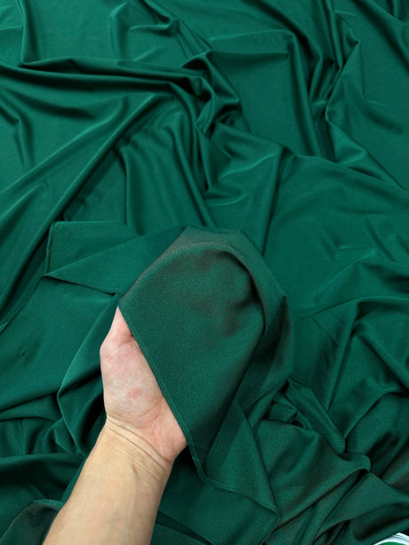Shiny Yoga Spandex Hunter Green