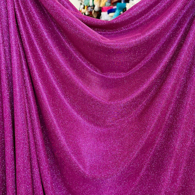 Stretch Metallic Lurex Fuchsia