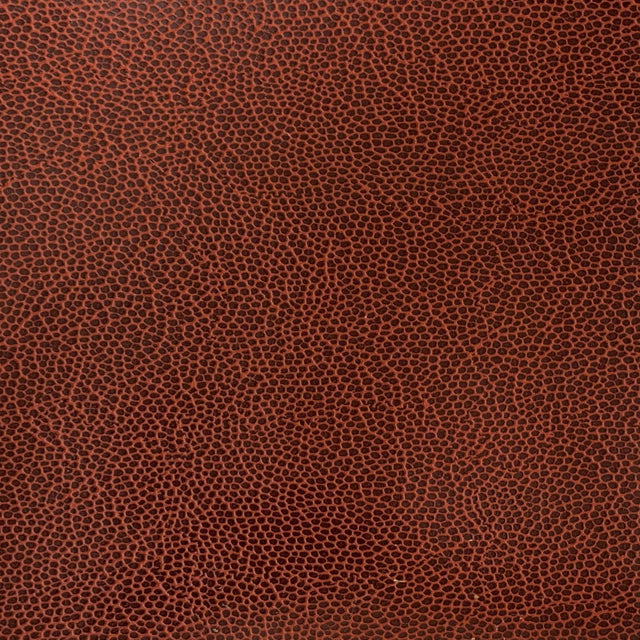 Sports Faux Leather Vinyl Fabric - Orange Basketball Texture, 54" Width (1 Yard)