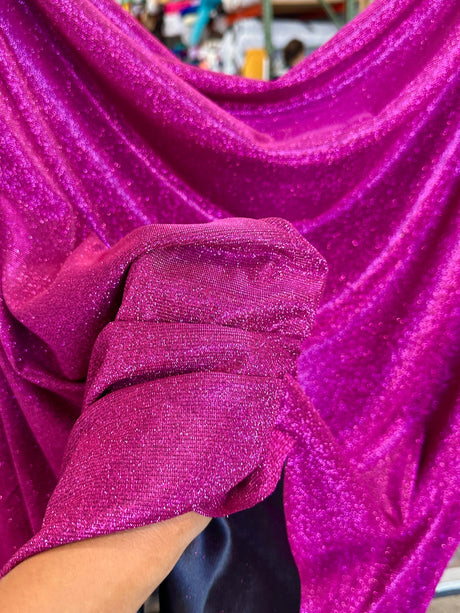 Stretch Metallic Lurex Fuchsia