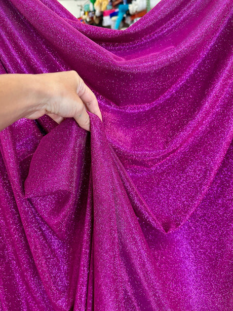 Stretch Metallic Lurex Fuchsia