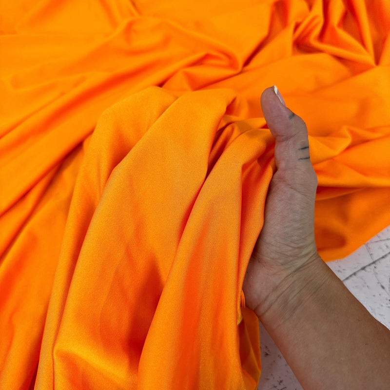 Shiny Yoga Spandex Bright Orange