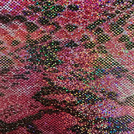 Nylon Spandex Snake Hologram Fabric 60"
