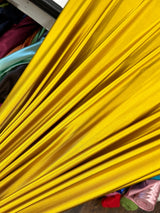 Shiny Nylon Spandex Mustard Gold