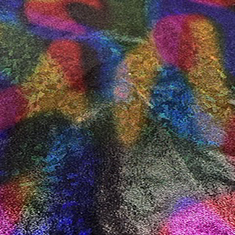 Nylon Spandex Laser Fog Foil Fabric 60" Black
