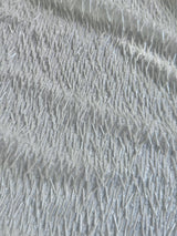 White Fringe Sequin on Mesh
