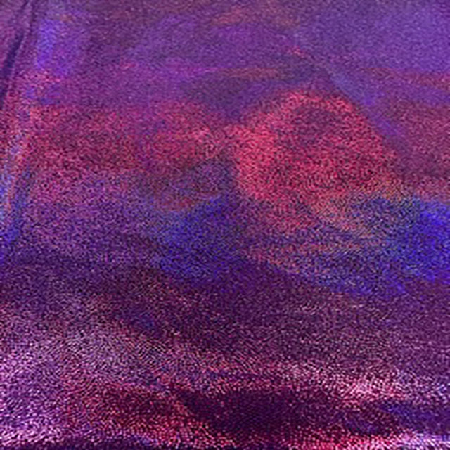 Nylon Spandex Laser Fog Foil Fabric 60" Black