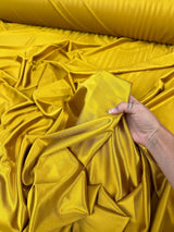 Shiny Nylon Spandex Mustard Gold