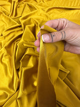 Shiny Nylon Spandex Mustard Gold
