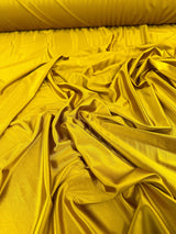 Shiny Nylon Spandex Mustard Gold