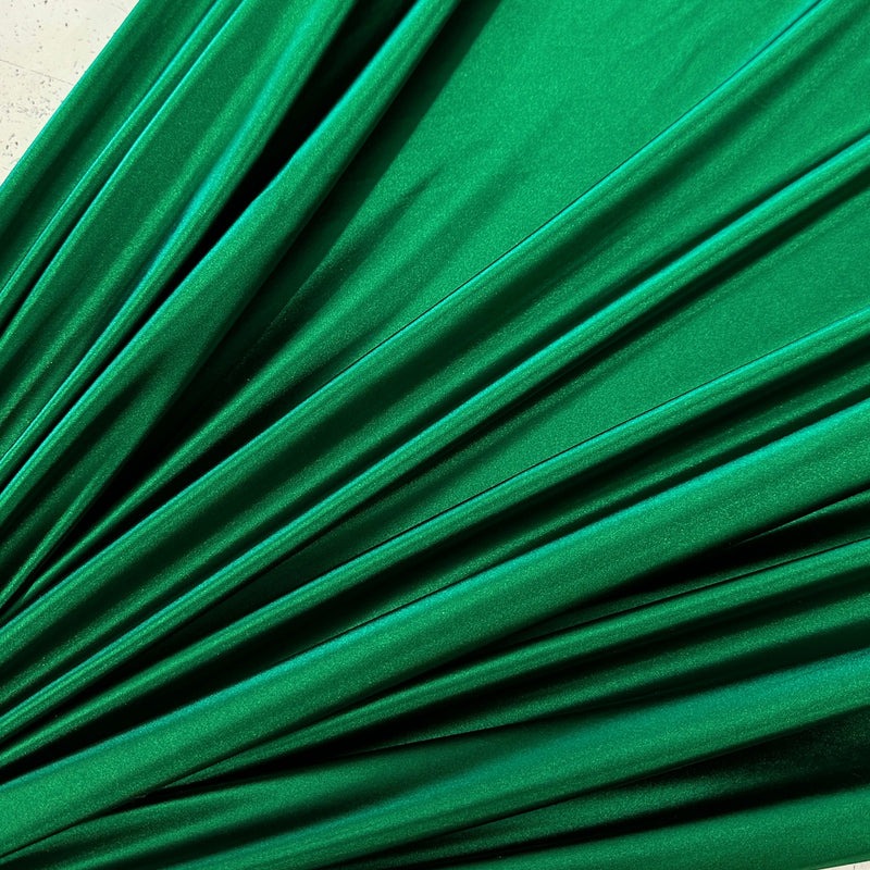 Shiny Nylon Spandex Diamond Green