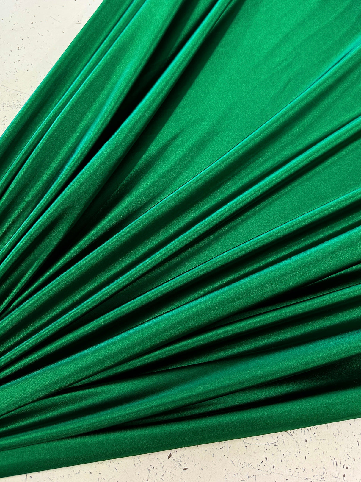 Shiny Nylon Spandex Diamond Green