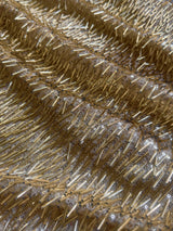 Gold Fringe Sequin on Mesh
