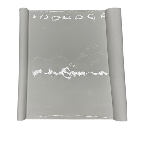 Chrome Reflective Mirror Vinyl Fabric - Silver, 54" Width (1 Yard)