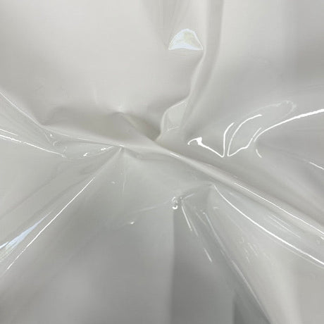 Chrome Reflective Mirror Vinyl Fabric - Silver, 54" Width (1 Yard)