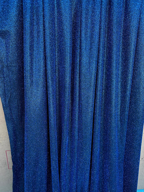Navy Stretch Metallic Lurex
