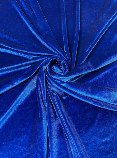 Royal Blue Stretch Velvet