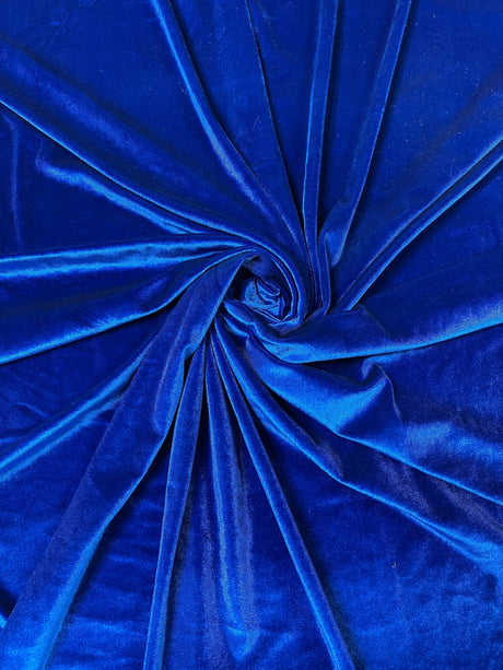 Stretch Velvet Royal Blue