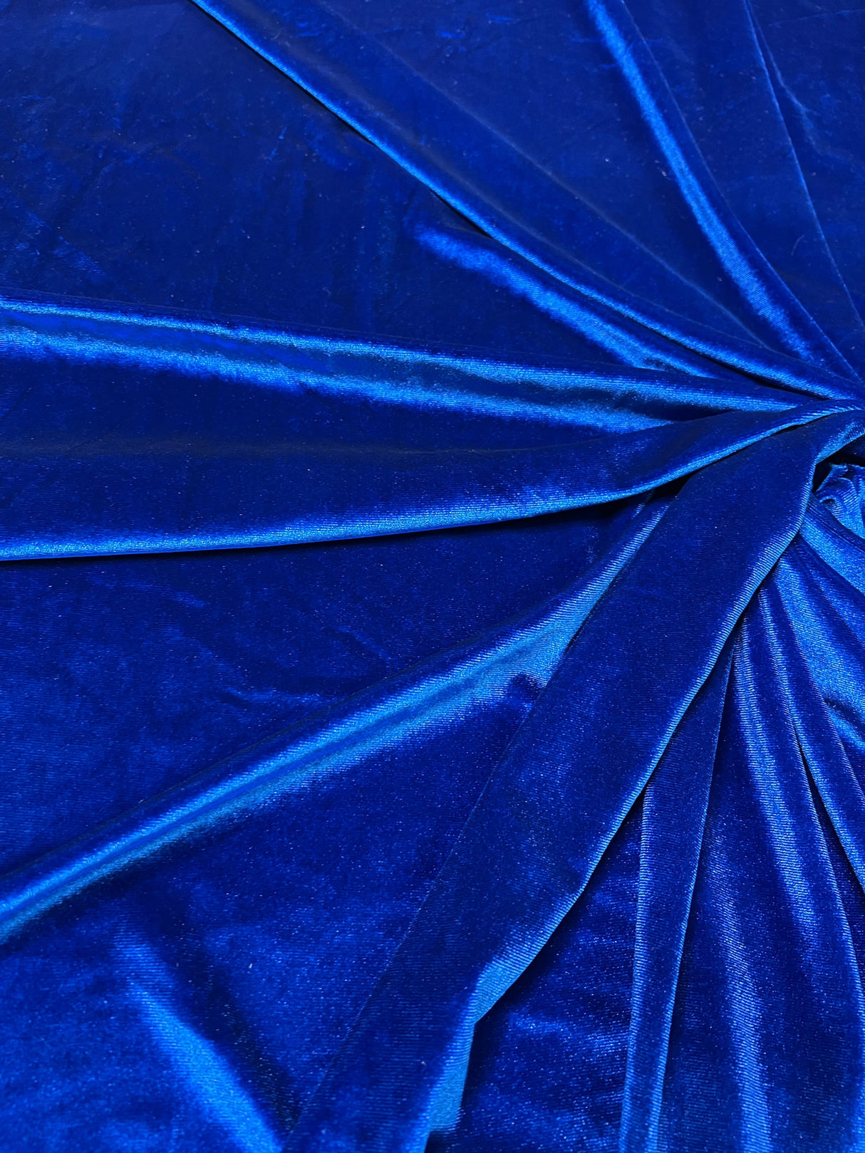 Stretch Velvet Royal Blue