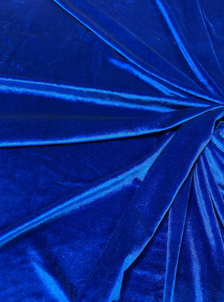 Royal Blue Stretch Velvet