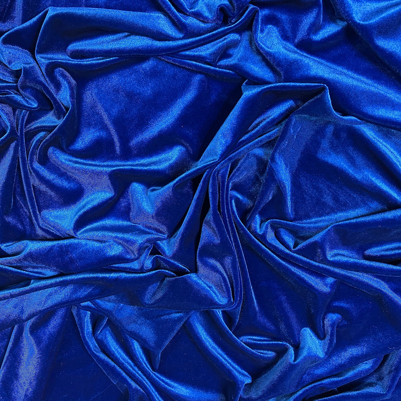 Stretch Velvet Royal Blue