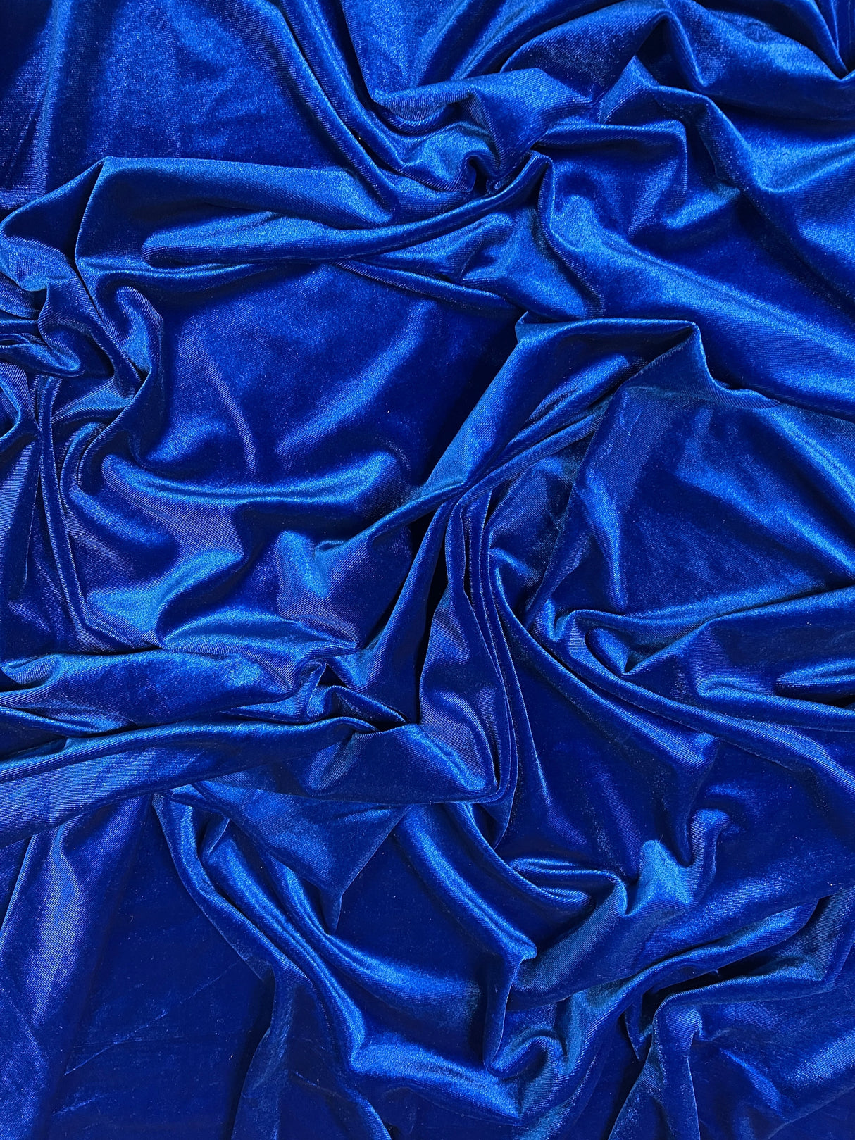 Stretch Velvet Royal Blue