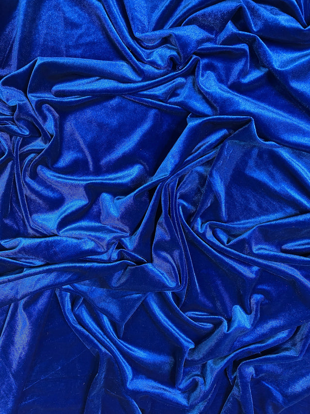 Stretch Velvet Royal Blue