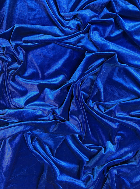 Royal Blue Stretch Velvet