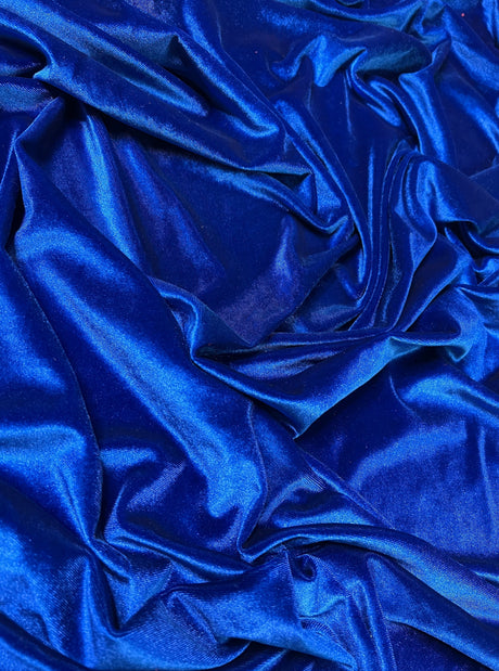 Royal Blue Stretch Velvet