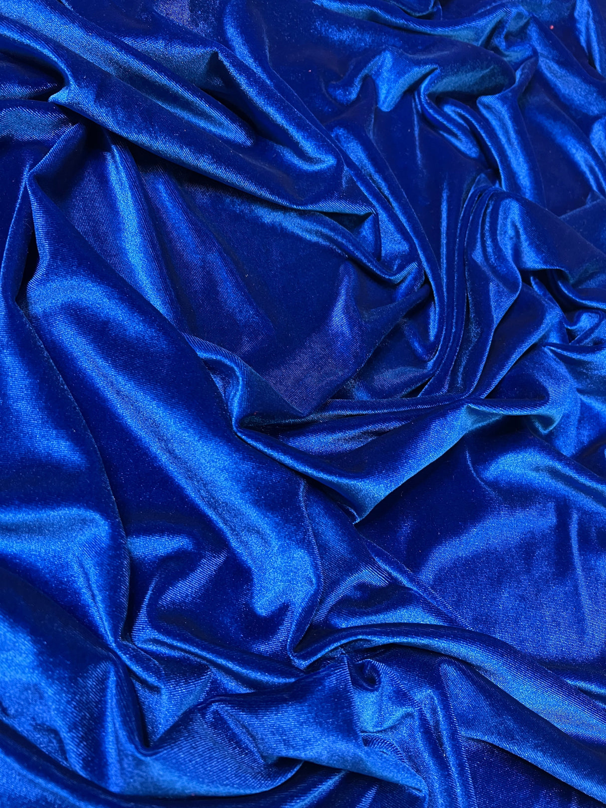 Stretch Velvet Royal Blue