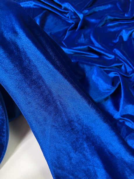 Stretch Velvet Royal Blue