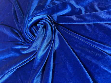 Stretch Velvet Royal Blue