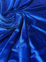 Stretch Velvet Royal Blue