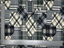 1 yarda de tela de punto Liverpool con estampado geométrico, material crepé elástico texturizado de 60 pulgadas de ancho