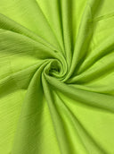 Lime Green Crinkle Cotton Gauze