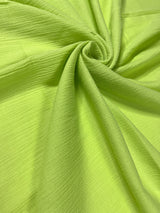 Lime Green Crinkle Cotton Gauze