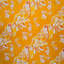 Peachskin Fabric Diagonal Hibiscus Plumeria Sea Turtle Swirl