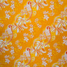 Peachskin Fabric Diagonal Hibiscus Plumeria Sea Turtle Swirl