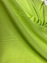 Lime Green Crinkle Cotton Gauze
