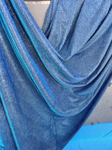 Stretch Metallic Lurex Slate Blue