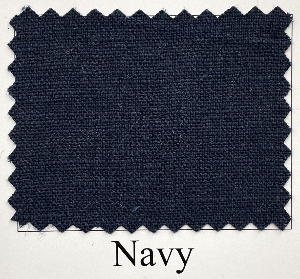 Pure Linen Fabric Navy