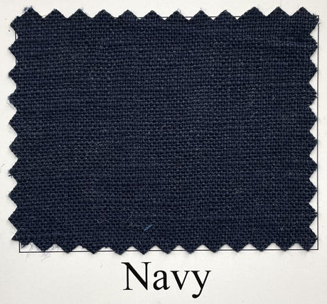 Pure Linen Fabric Navy