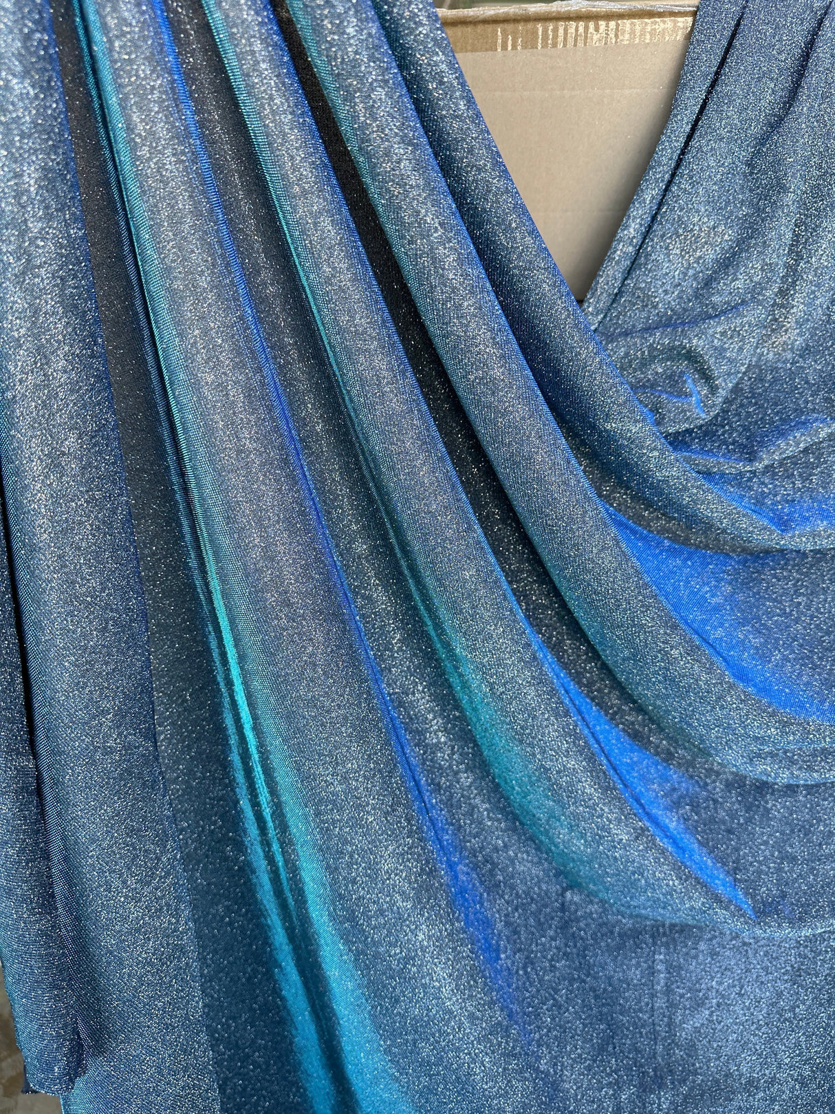 Stretch Metallic Lurex Slate Blue
