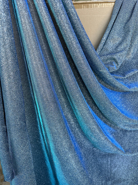 Stretch Metallic Lurex Slate Blue