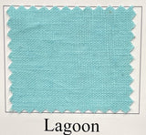1 Yard Lagoon Pure Linen Fabric, Softened Midweight 5.5 oz 54 Inches Wide