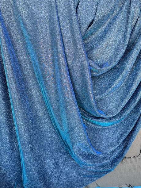 Stretch Metallic Lurex Slate Blue