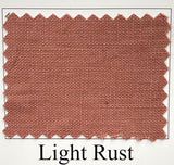 1 Yard Softened Light Rust Pure Linen Fabric Midweight 5.5 oz 54 Inch Solid Weave