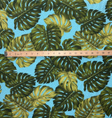 Cotton Monstera Leaf Upholstery Fabric